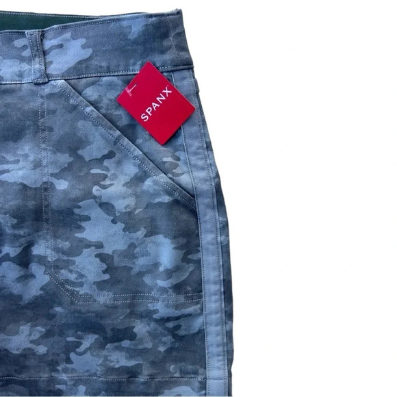 SPANX Stretch Twill Short - Stonewash Camo Comfort Stretchy Military Army - Picture 6 of 11